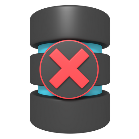 Remove Database  3D Icon