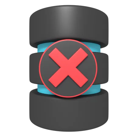 Remove Database  3D Icon