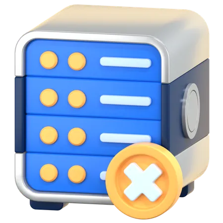 Remove database  3D Icon