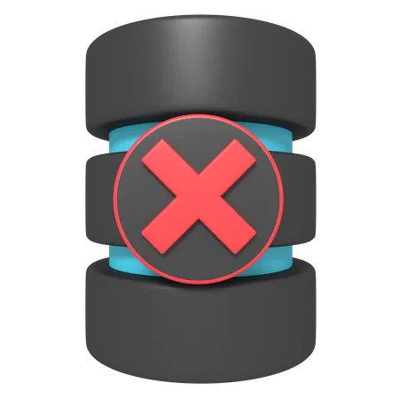 3 D Icon Of Data Storage Error 3D Icon
