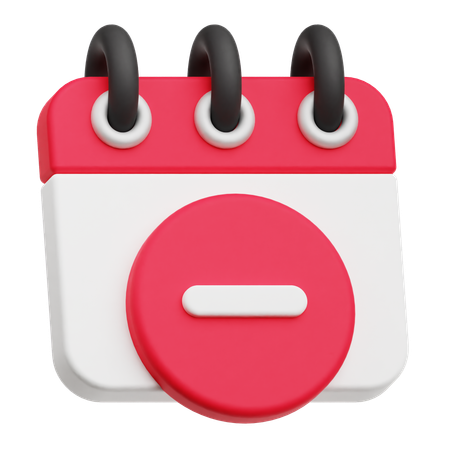 Remove Event  3D Icon