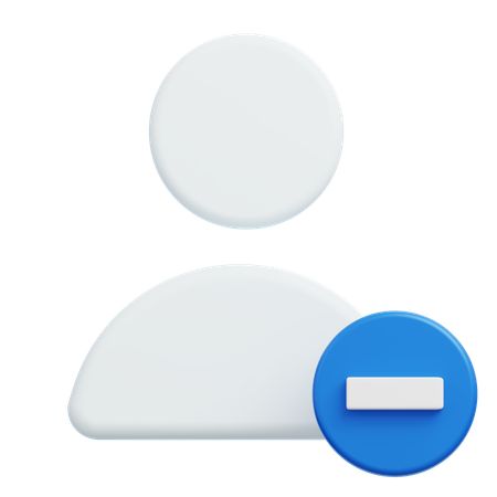 Remove Friend  3D Icon