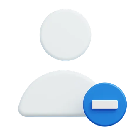 Remove Friend  3D Icon