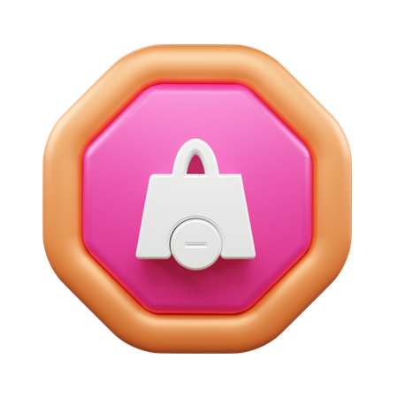 Remove From Bag  3D Icon