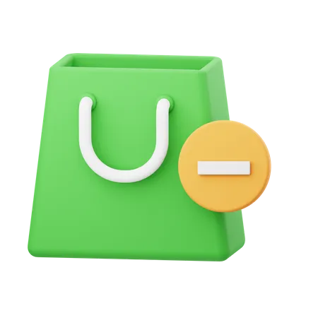 Remove From Bag  3D Icon