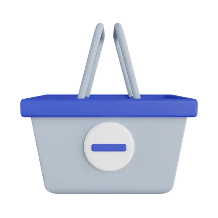 Remove from Basket  3D Illustration