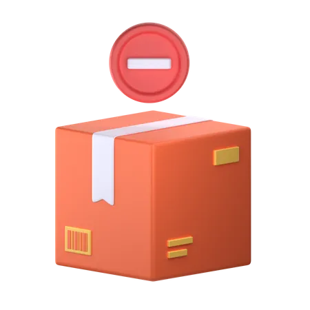 Remove from Box  3D Icon