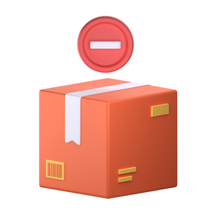 Remove from Box  3D Icon