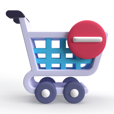 Remove from Cart 1  3D Icon