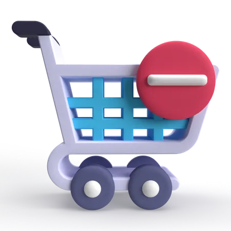 Remove from Cart 1  3D Icon