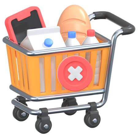 Remove From Cart  3D Icon