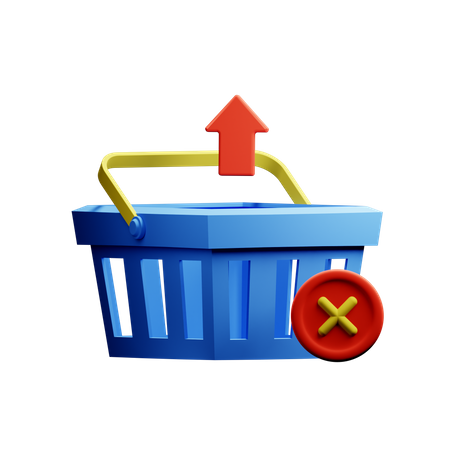 Remove From Cart  3D Icon