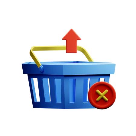 Remove From Cart  3D Icon