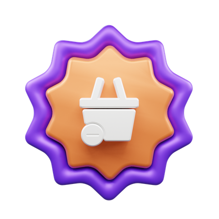 Remove From Cart  3D Icon