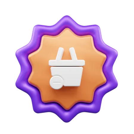 Remove From Cart  3D Icon