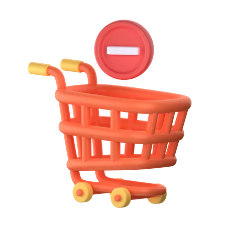 Remove from Cart  3D Icon