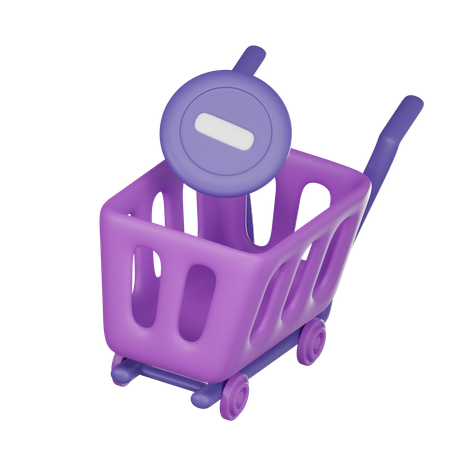 REMOVE FROM CART  3D Icon