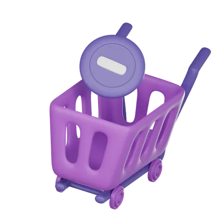 REMOVE FROM CART  3D Icon