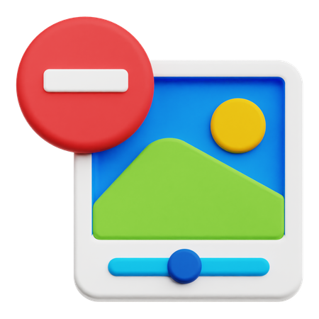 Remove Image Editor  3D Icon