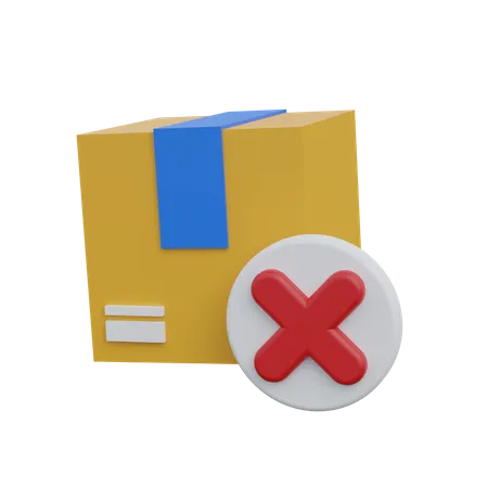 Remove Package  3D Icon