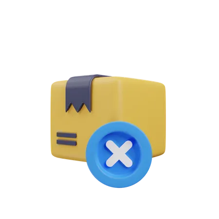 Remove Package  3D Icon