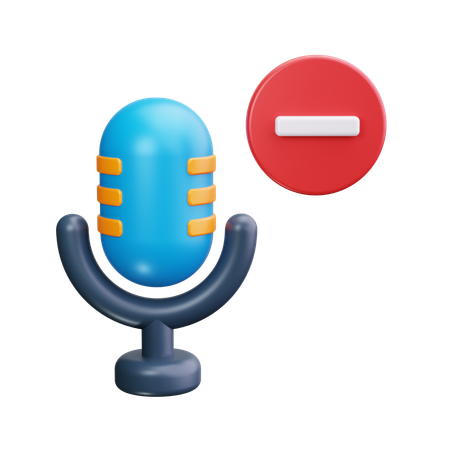 Remove Podcast  3D Icon