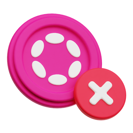 Remove Polkadot  3D Icon