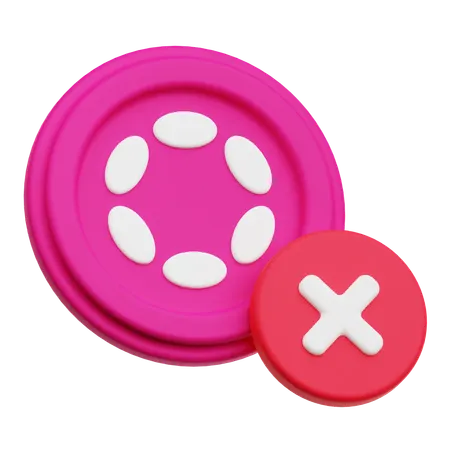 Remove Polkadot  3D Icon