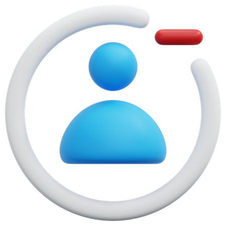Remove Profile User  3D Icon