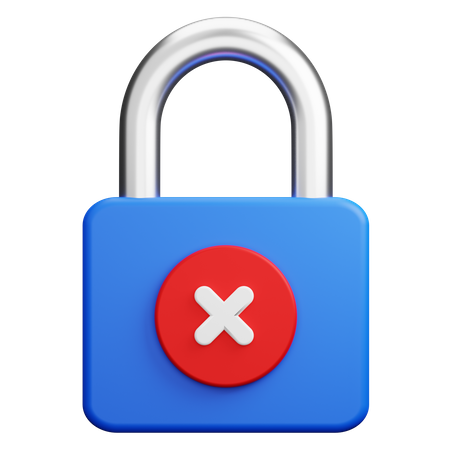 Remove Security  3D Icon