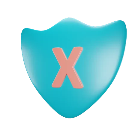 Unprotected Security 3D Icon