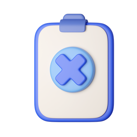 Remove Task  3D Icon