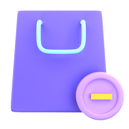 Remove To Cart  3D Icon