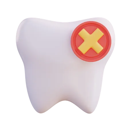 3 D Illustration Of Tooth Decay 3D Icon