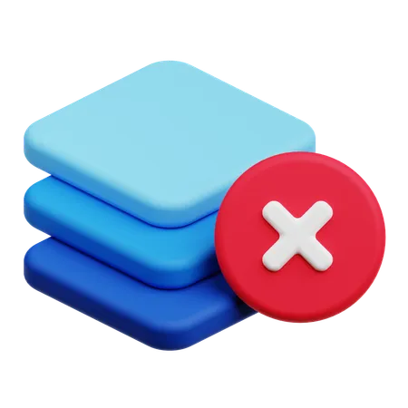 Remover camada  3D Icon