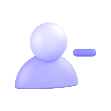 Remover conta  3D Icon