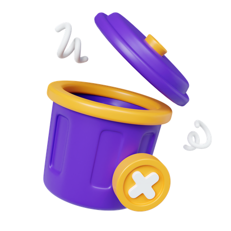 Remover lixeira de reciclagem  3D Icon