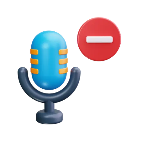 Remover podcast  3D Icon