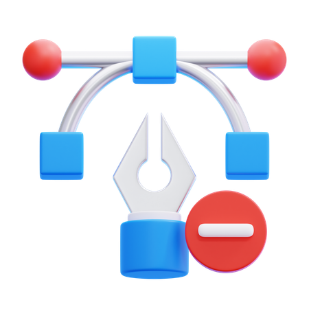 Remover ponto de ancoragem  3D Icon