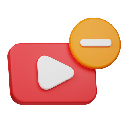 Remover vídeo  3D Icon