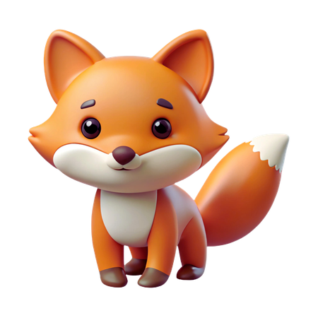Renard mignon  3D Icon