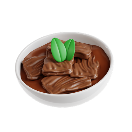 Rendang  3D Icon