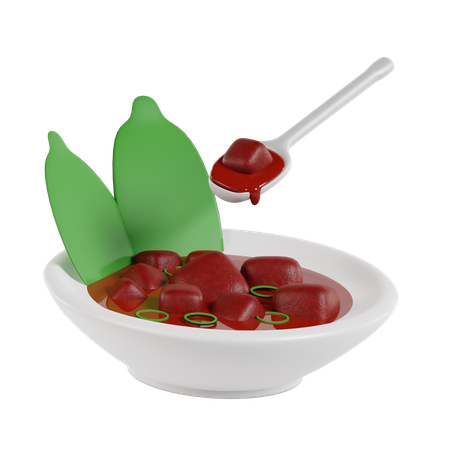 Rendang  3D Icon