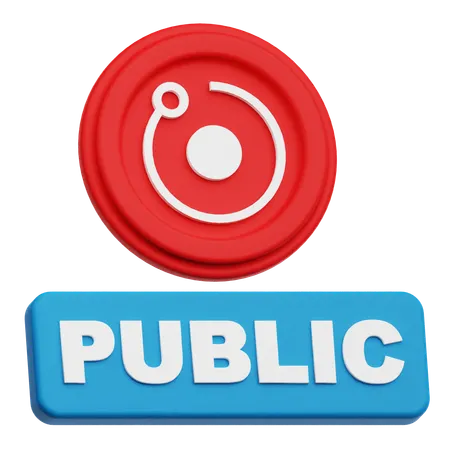 Tornar público  3D Icon