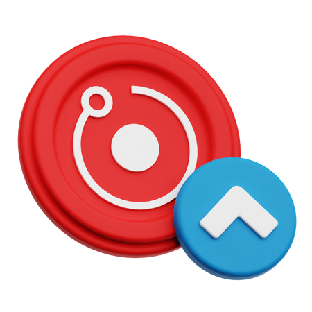 Render Token Growth  3D Icon