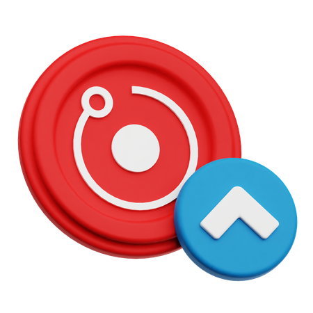 Render Token Growth  3D Icon