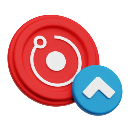 Render Token Growth  3D Icon