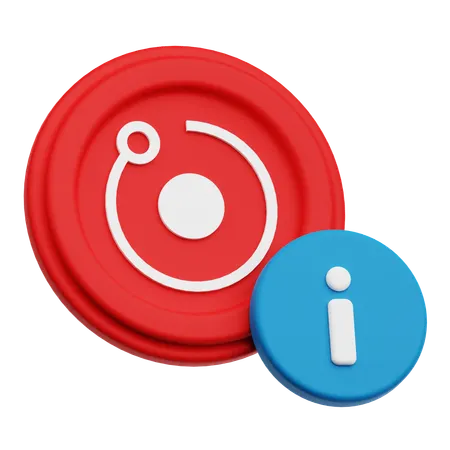 Render Token Information  3D Icon