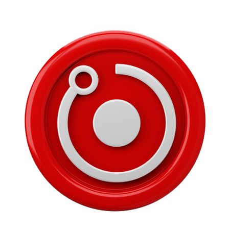 Renderizar moeda RNDR  3D Icon