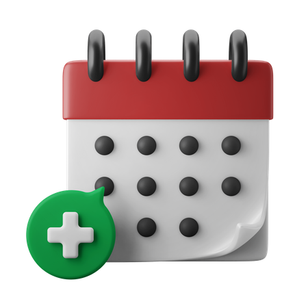 Rendez-vous médical  3D Icon